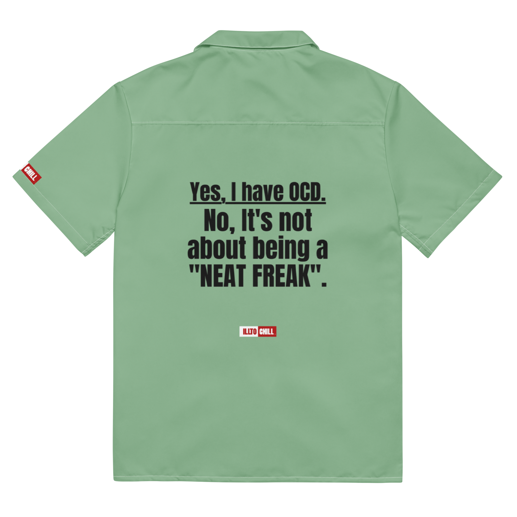 OCD Buttoned Up and Unbothered: Unisex Button Shirt for the OCD Community That Dresses on Its Own Terms | ILLTOCHILL