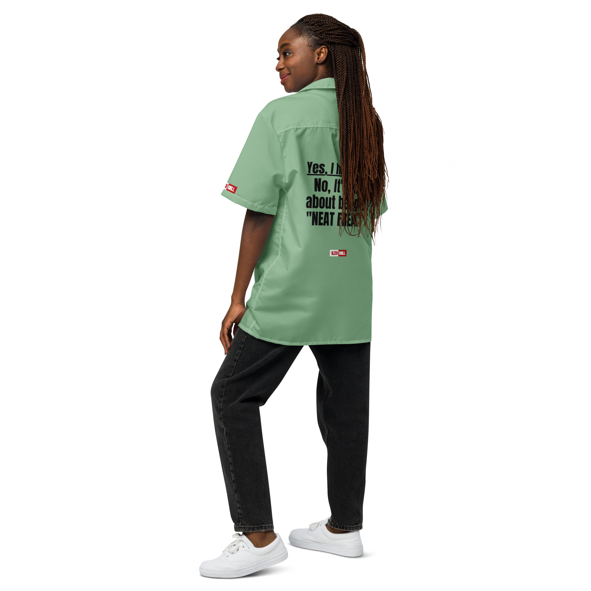 OCD Buttoned Up and Unbothered: Unisex Button Shirt for the OCD Community That Dresses on Its Own Terms | ILLTOCHILL