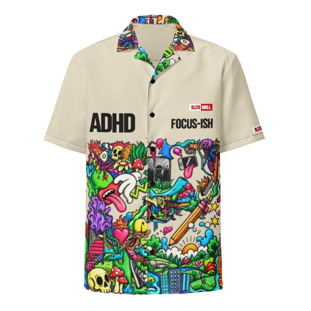 illtochill-adhd-attention-deficit-awareness-unisex-button-shirt