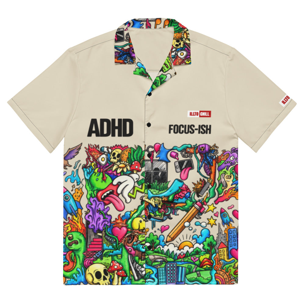 illtochill-adhd-attention-deficit-awareness-unisex-button-shirt