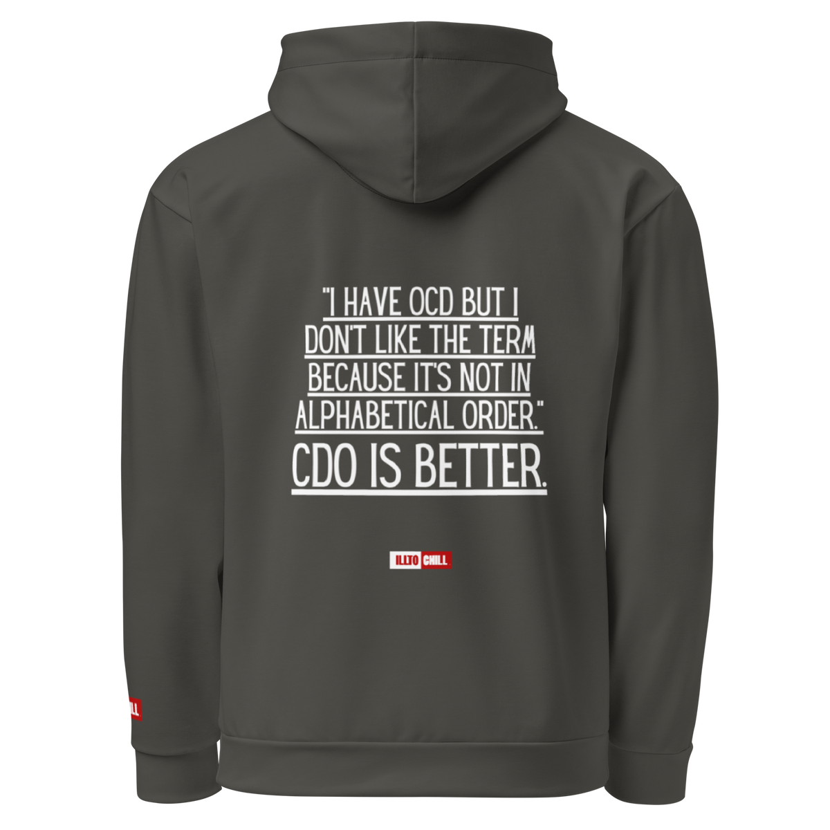 OCD Grounded and Still Here: Unisex Cotton Hoodie for the OCD Community | ILLTOCHILL