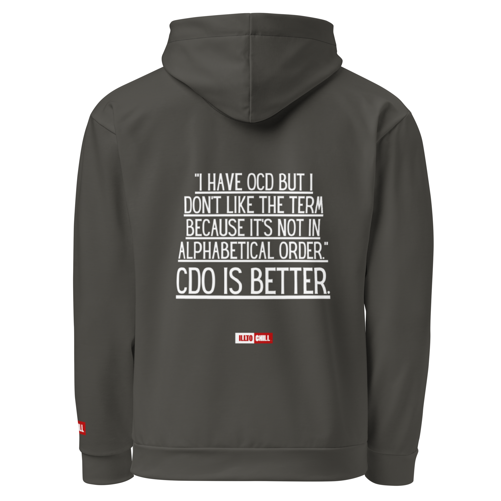 OCD Grounded and Still Here: Unisex Cotton Hoodie for the OCD Community | ILLTOCHILL