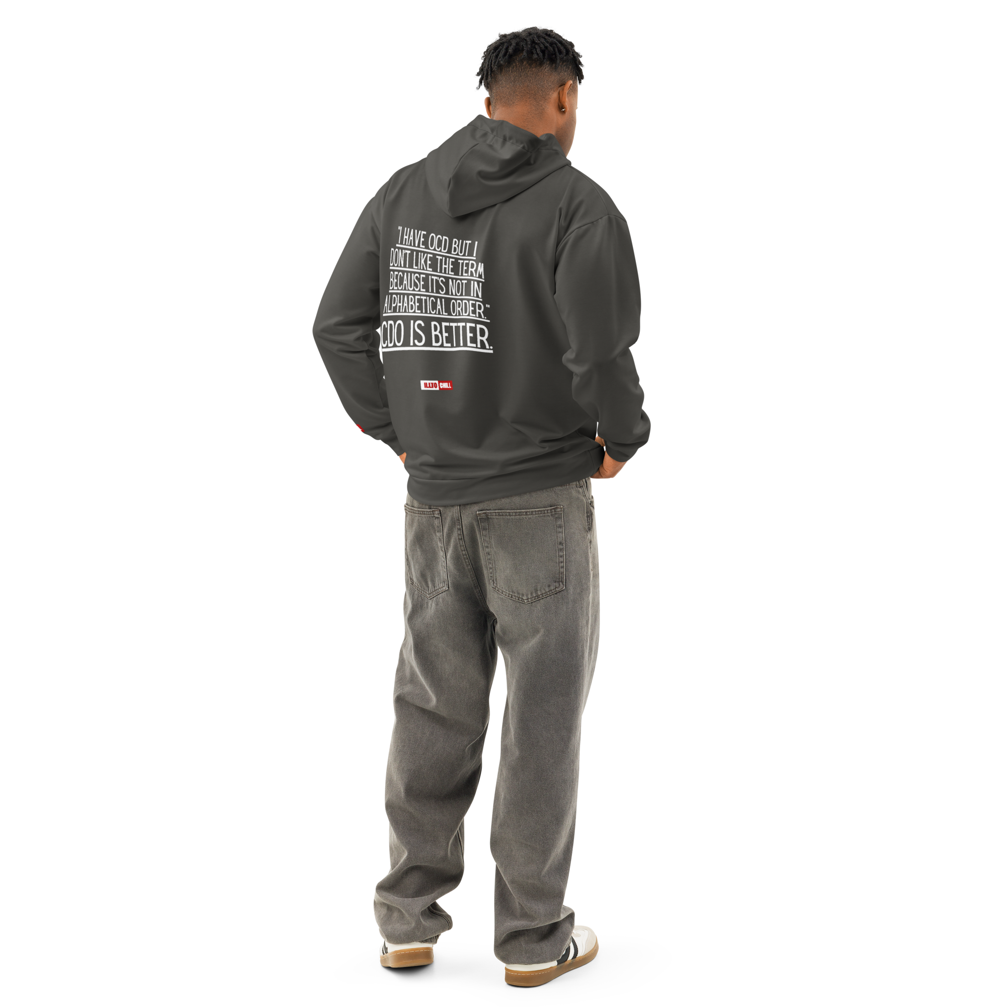 OCD Grounded and Still Here: Unisex Cotton Hoodie for the OCD Community | ILLTOCHILL