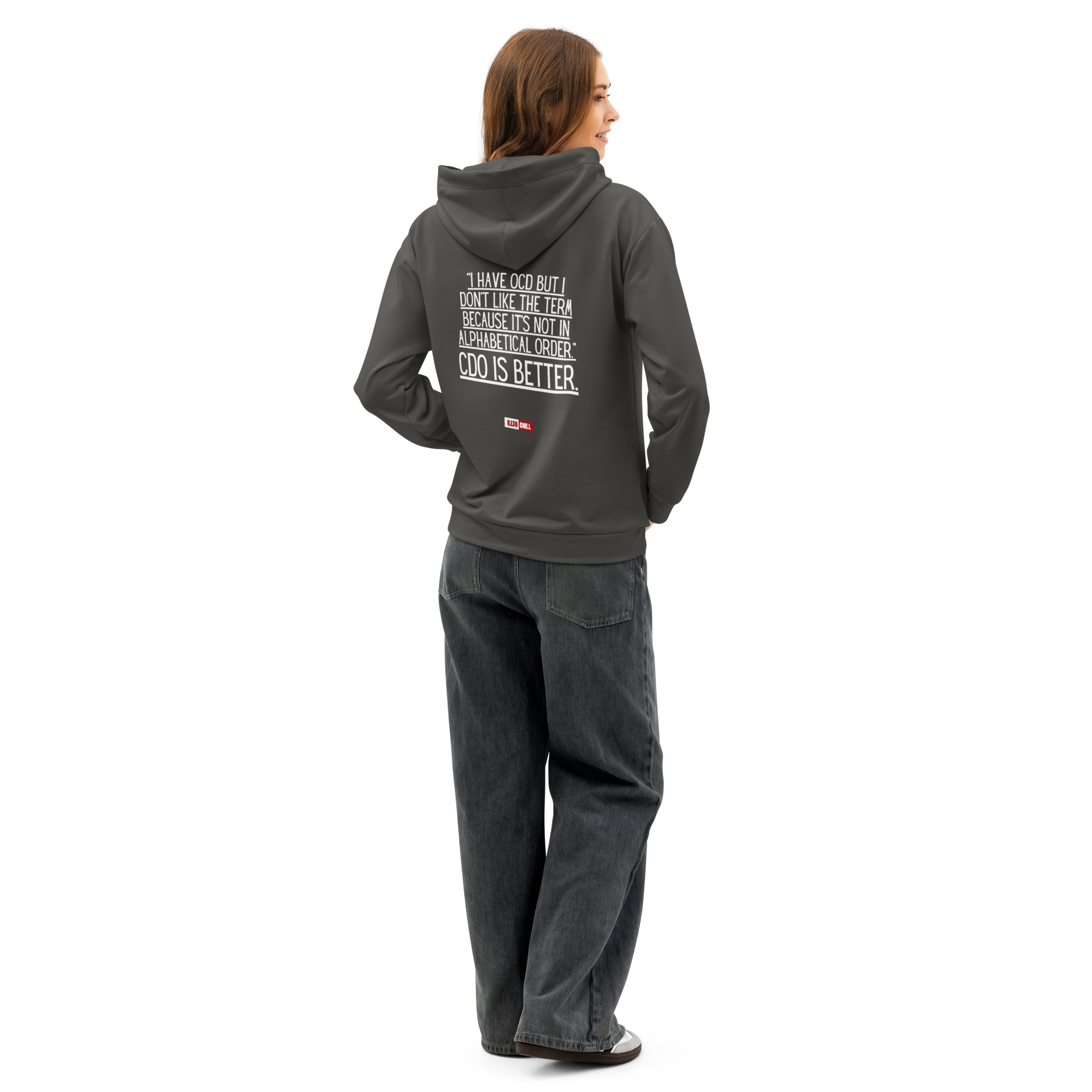 OCD Grounded and Still Here: Unisex Cotton Hoodie for the OCD Community | ILLTOCHILL