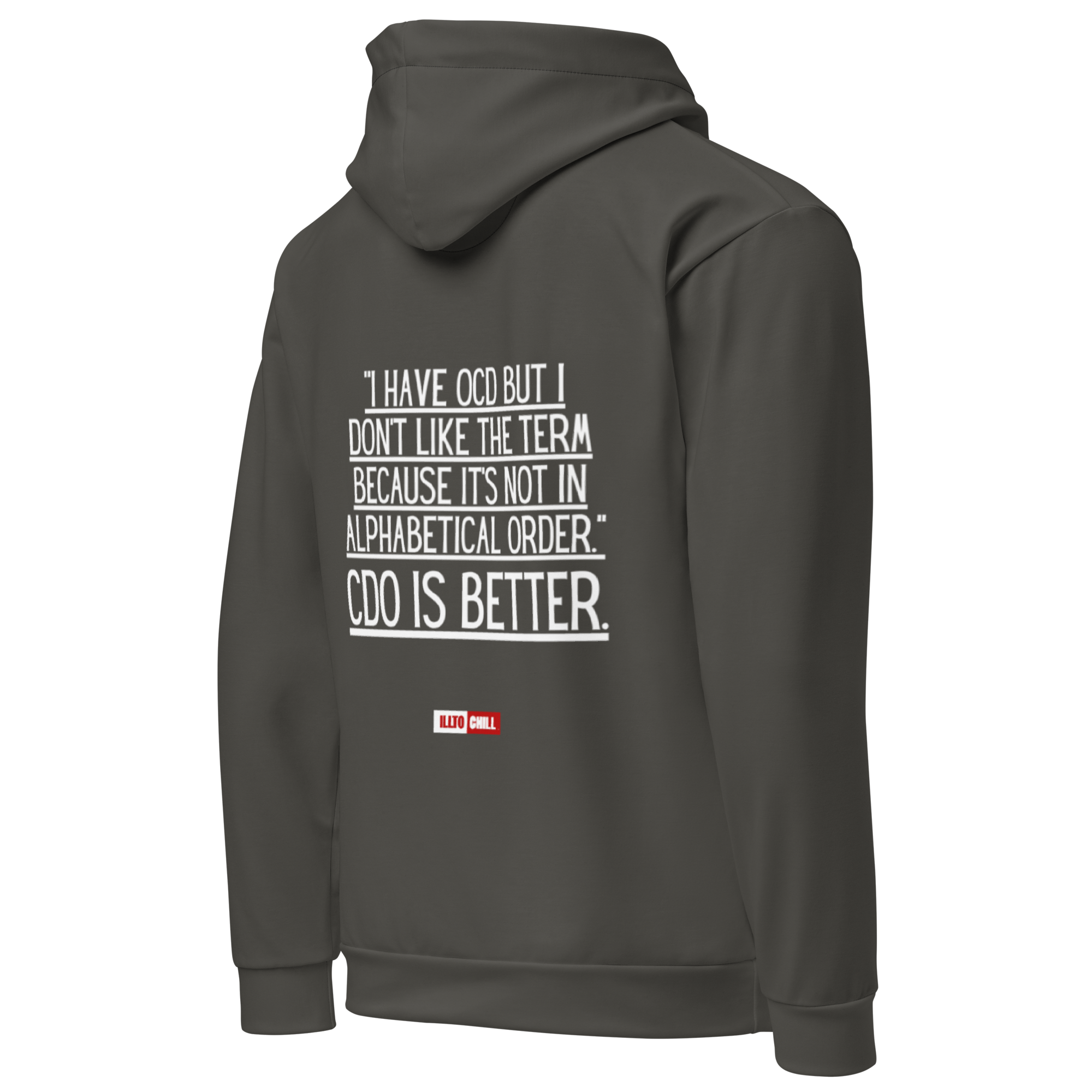 OCD Grounded and Still Here: Unisex Cotton Hoodie for the OCD Community | ILLTOCHILL