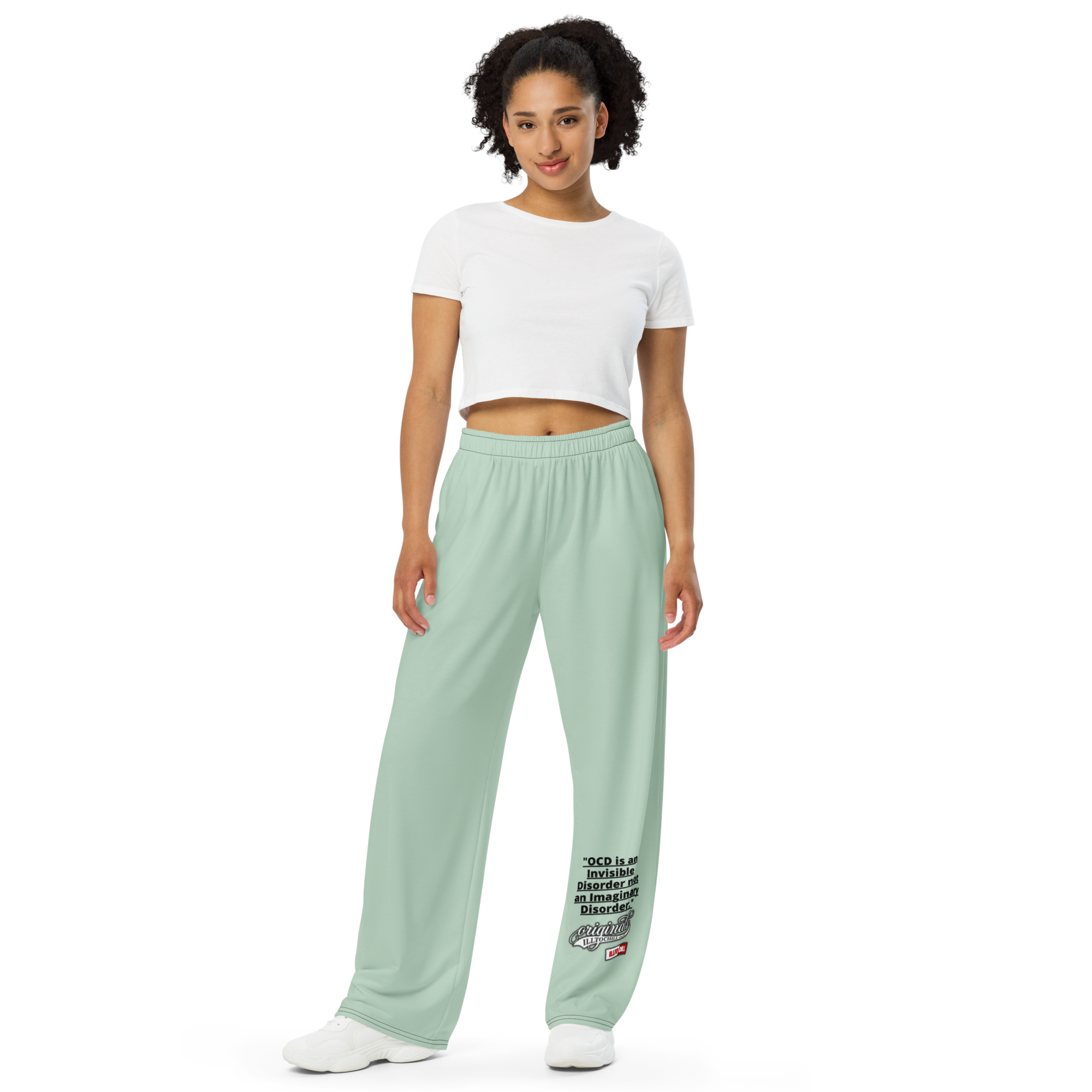 OCD and Dressed for It: All Over Print Unisex Wide Leg Pants for Every Intrusive Thinker | ILLTOCHILL