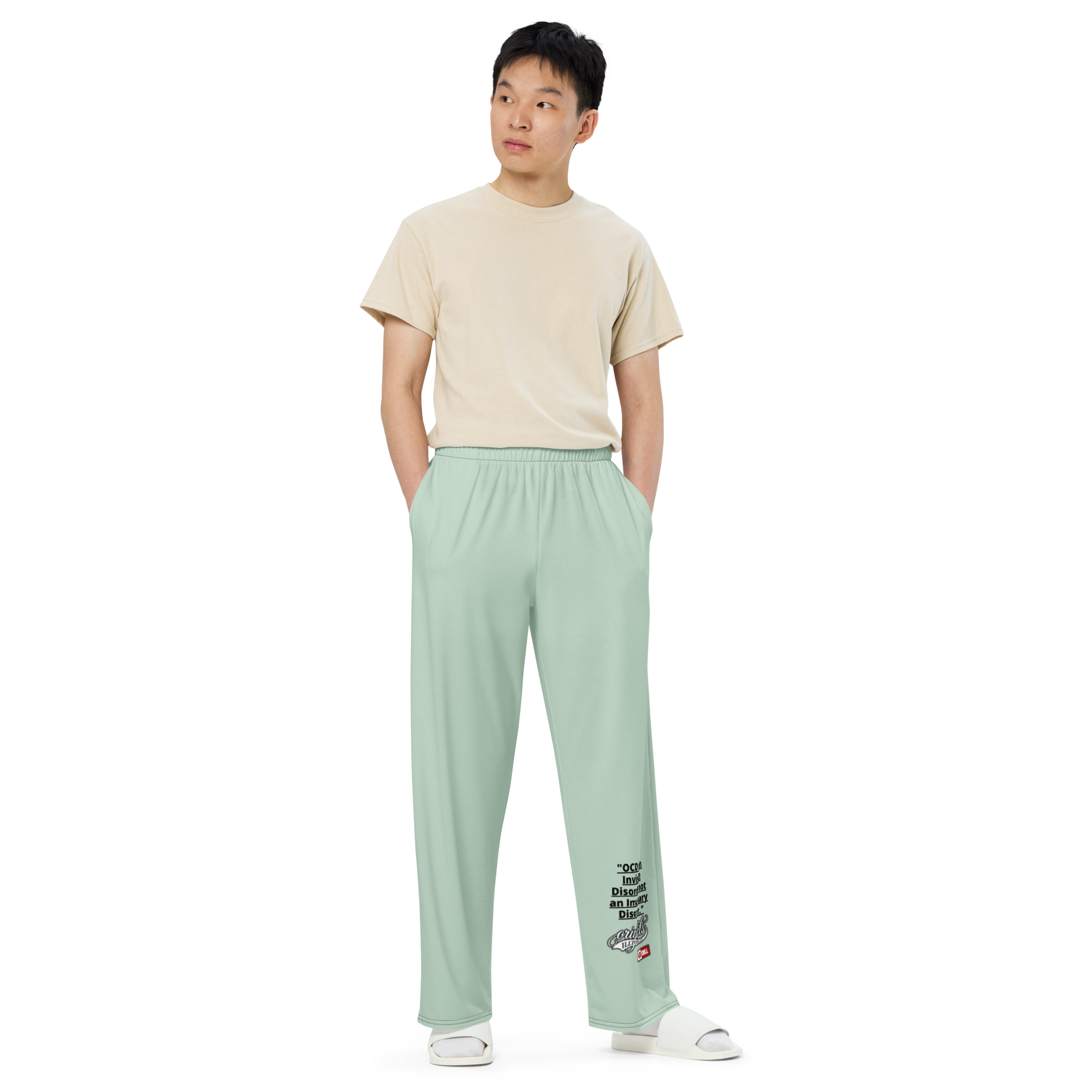 OCD and Dressed for It: All Over Print Unisex Wide Leg Pants for Every Intrusive Thinker | ILLTOCHILL