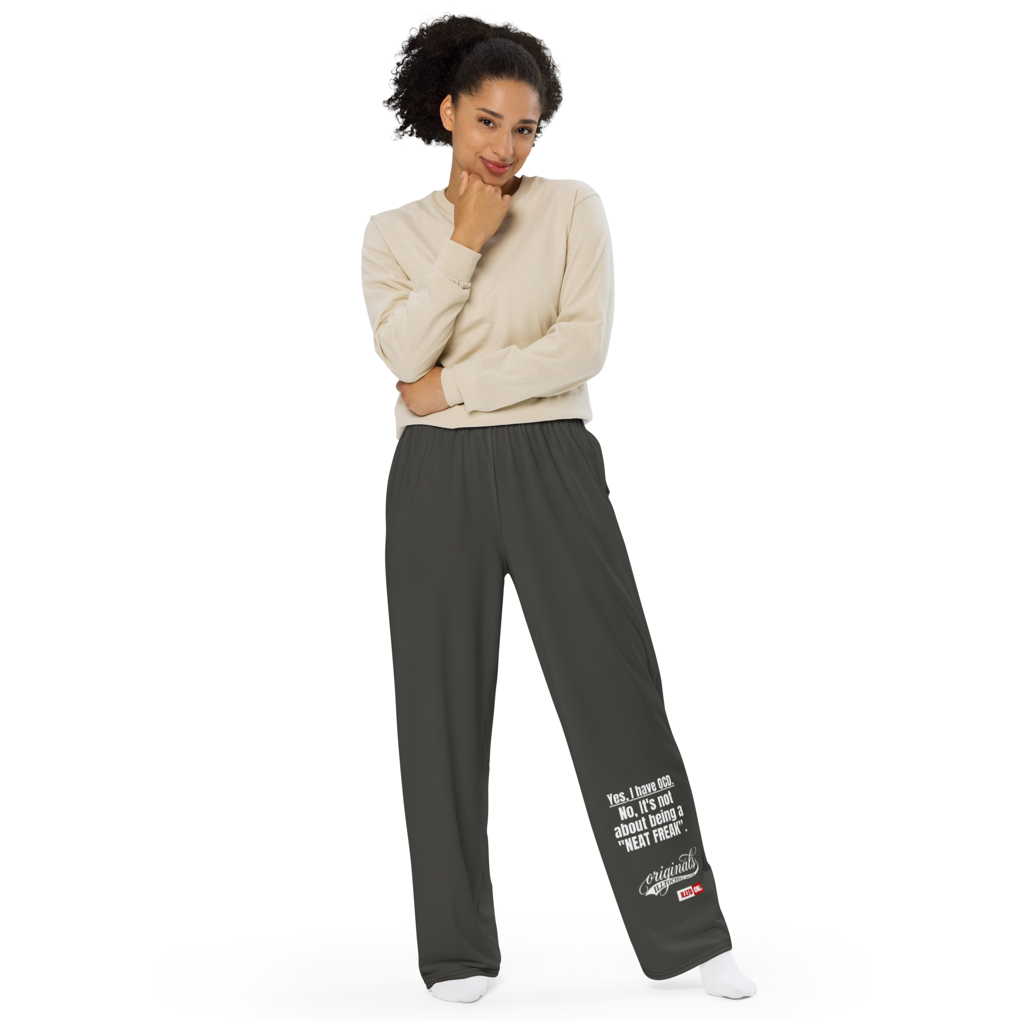 OCD Unapologetic: All Over Print Unisex Wide Leg Pants for the Community | ILLTOCHILL