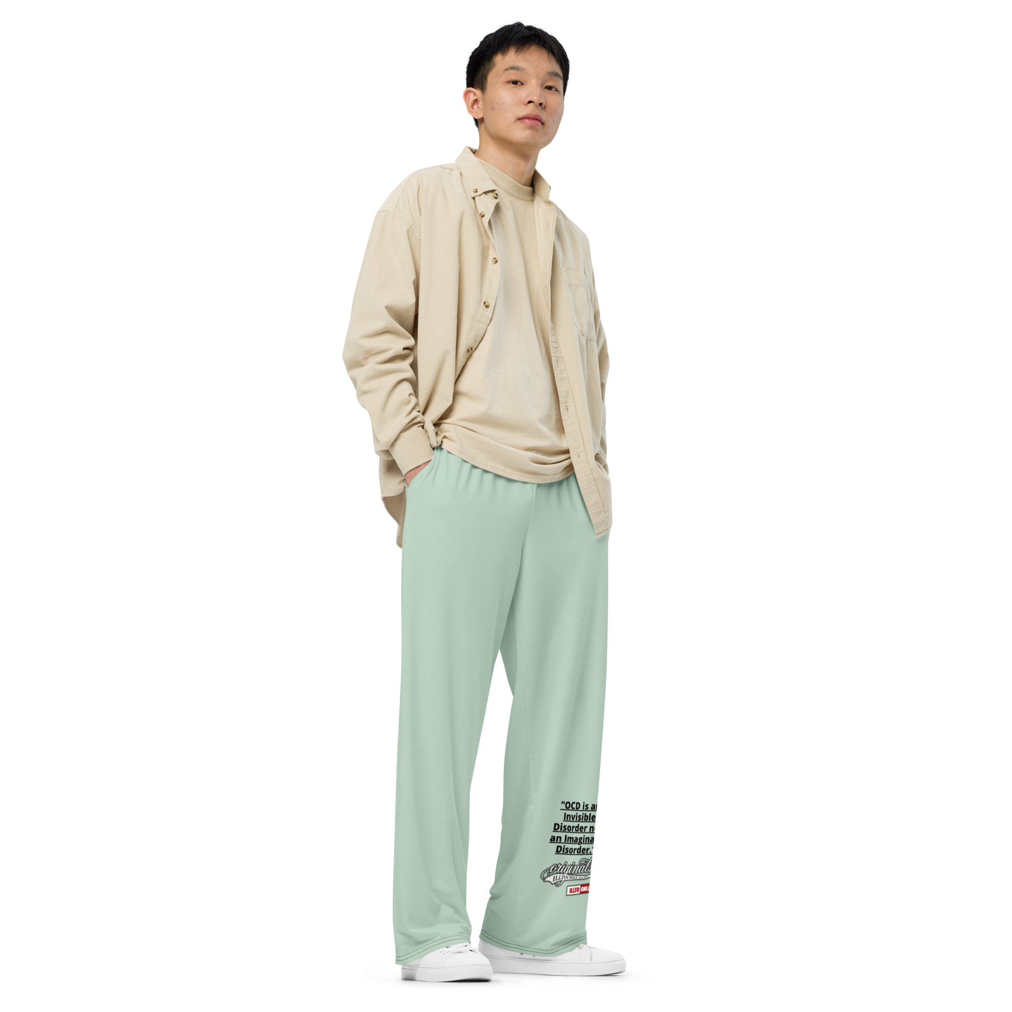 OCD and Dressed for It: All Over Print Unisex Wide Leg Pants for Every Intrusive Thinker | ILLTOCHILL