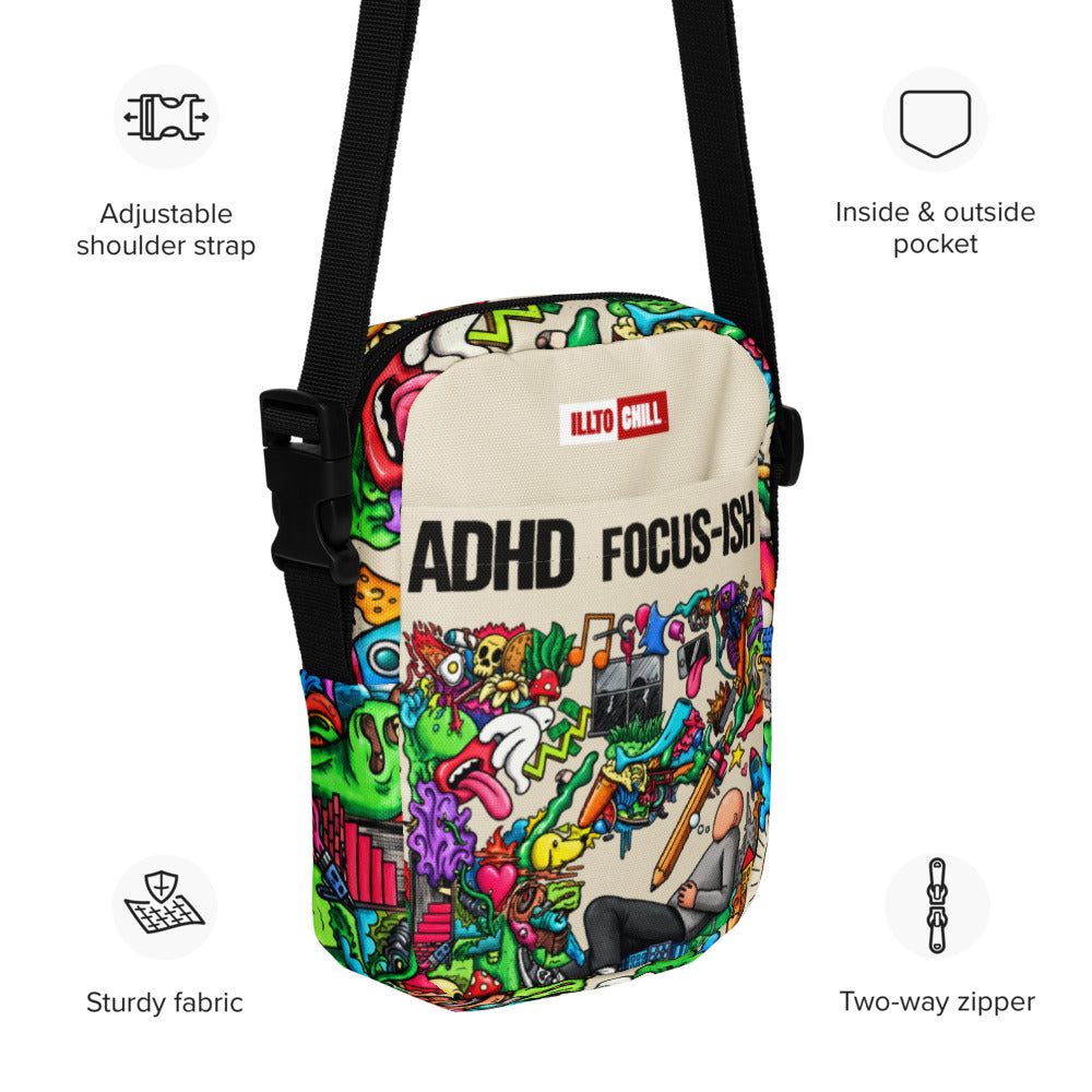 illtochill-adhd-awareness-attention-deficit-hyperactivity-disorder-gift-utility-crossbody-bag
