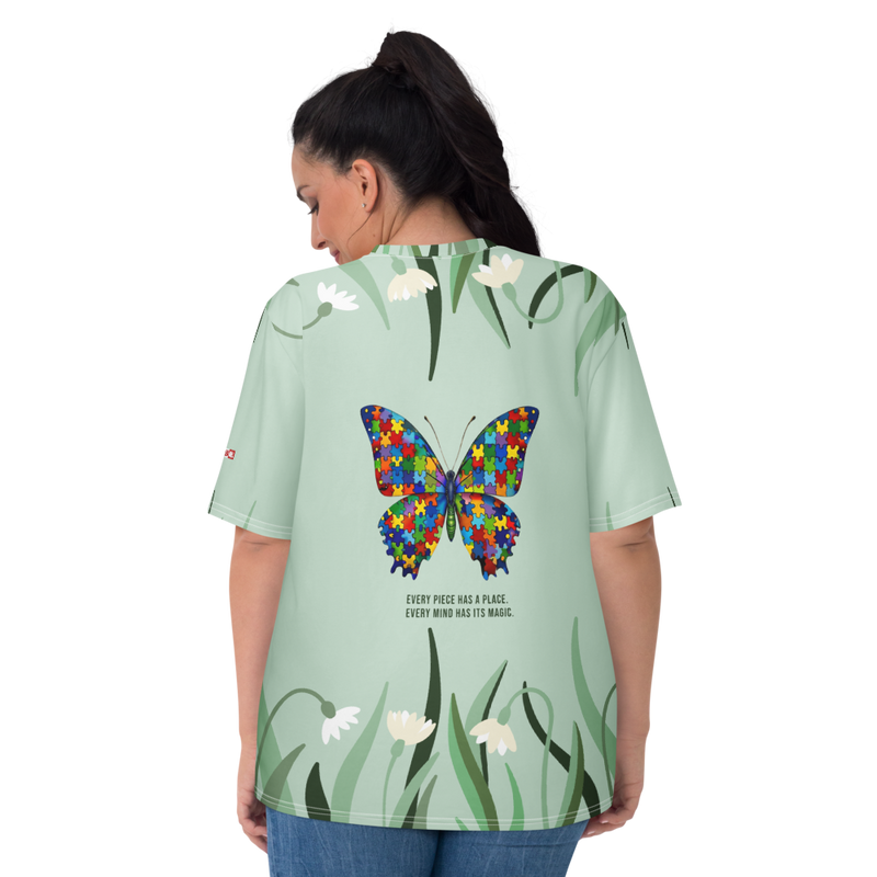 Autism Identity All-Over Print T-Shirt – Statement Apparel for Acceptance ILLTOCHILL - ILLTOCHILL autism awareness merchandise