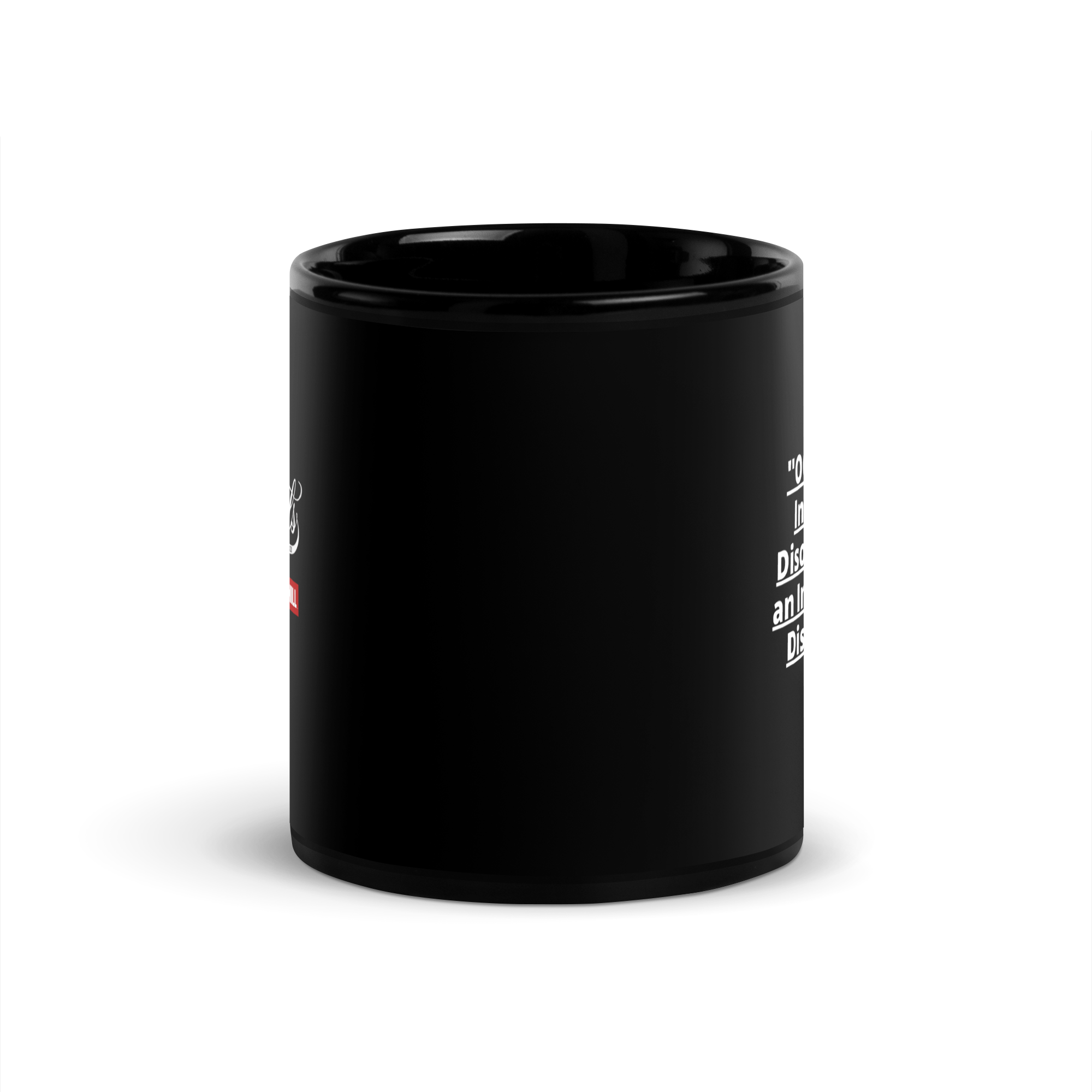 OCD and Caffeinated: Black Glossy Mug for Every Intrusive Thinker | ILLTOCHILL