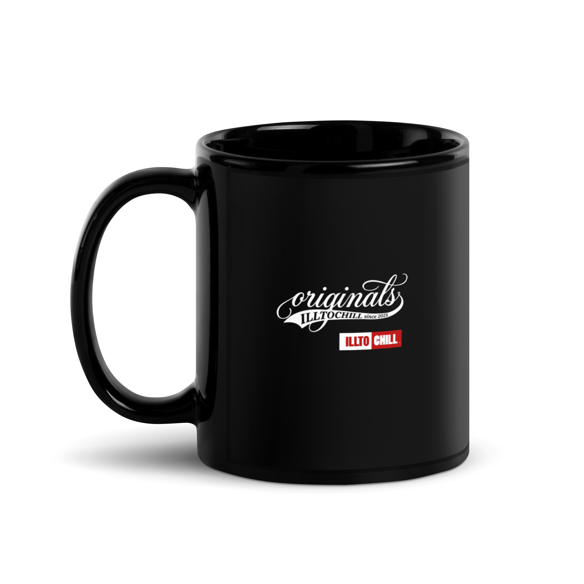 OCD and Caffeinated: Black Glossy Mug for Every Intrusive Thinker | ILLTOCHILL