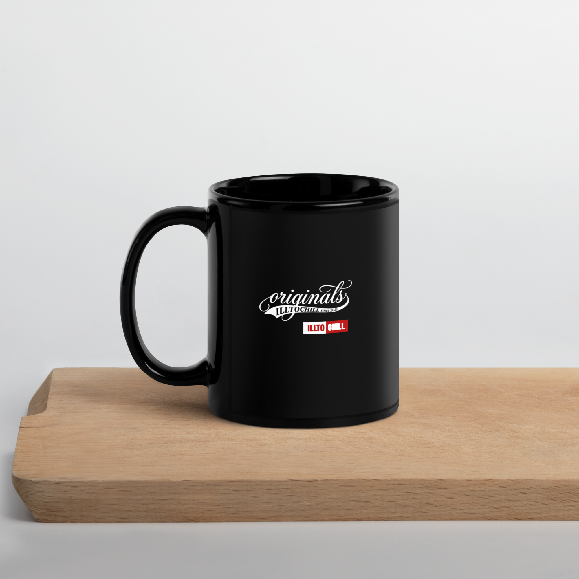 OCD and Caffeinated: Black Glossy Mug for Every Intrusive Thinker | ILLTOCHILL