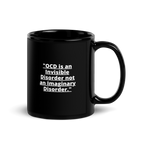 OCD and Caffeinated: Black Glossy Mug for Every Intrusive Thinker | ILLTOCHILL