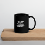 OCD and Caffeinated: Black Glossy Mug for Every Intrusive Thinker | ILLTOCHILL