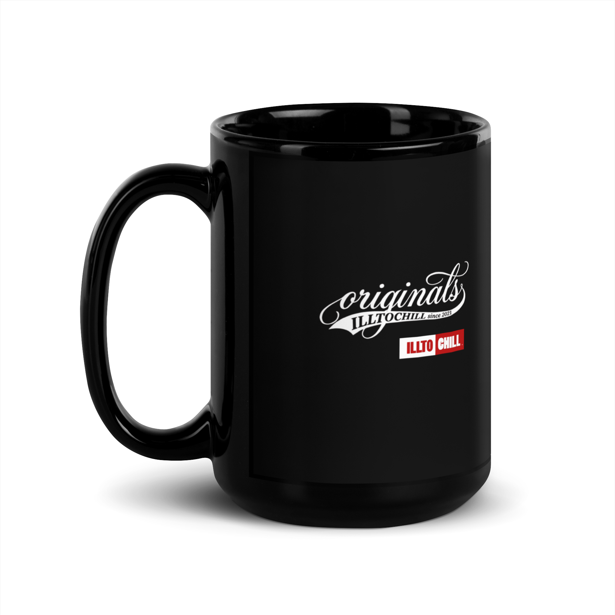 OCD and Caffeinated: Black Glossy Mug for Every Intrusive Thinker | ILLTOCHILL