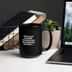 OCD and Caffeinated: Black Glossy Mug for Every Intrusive Thinker | ILLTOCHILL
