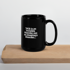 OCD and Caffeinated: Black Glossy Mug for Every Intrusive Thinker | ILLTOCHILL