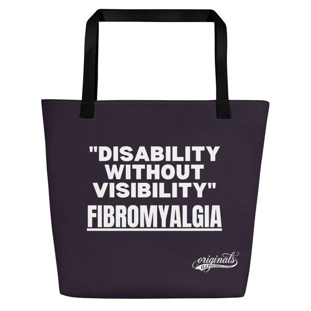 Fibro All-Over Print Large Tote Bag | Carry It Like You Mean It | ILLTOCHILL