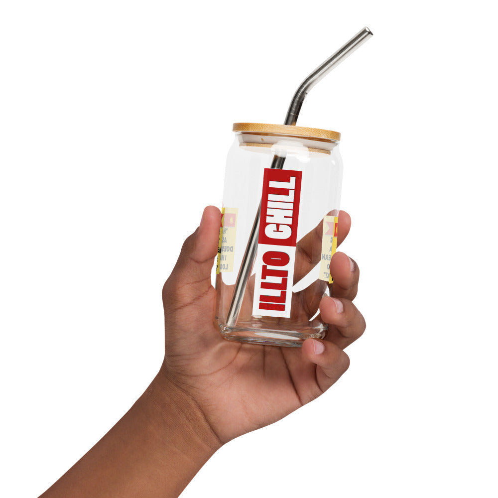 ILLTOCHILL Asthma Reminder quote Asthma awareness Gift Can-Shaped Glass.