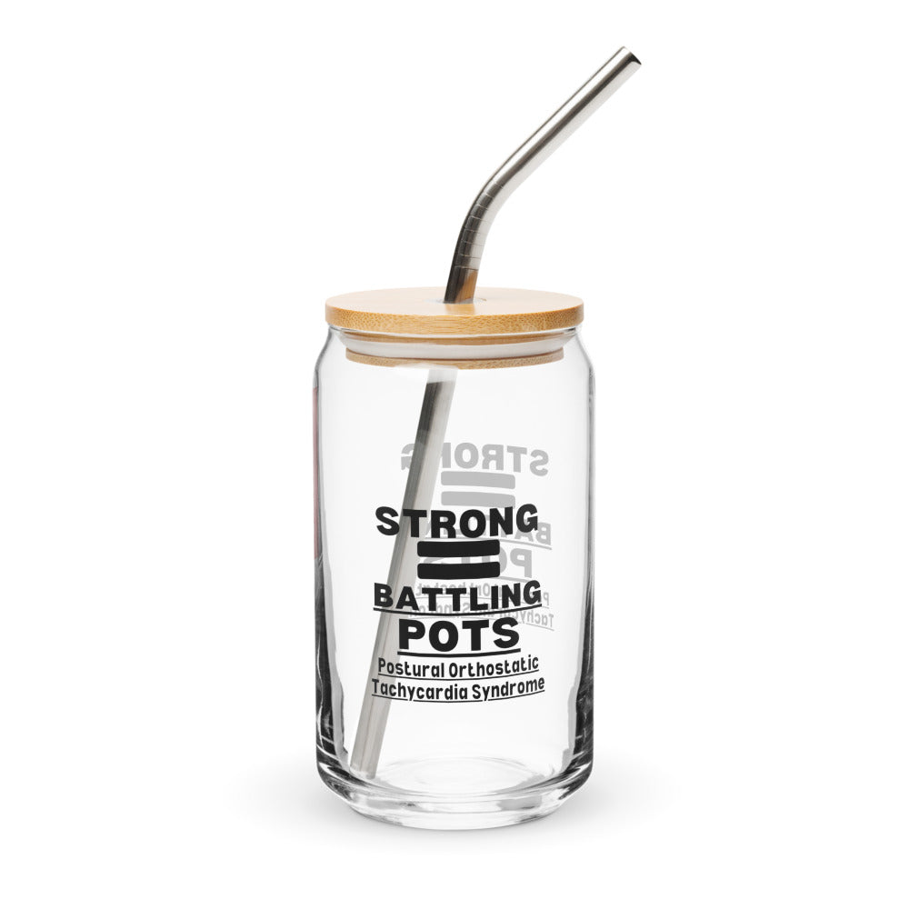 ILLTOCHILL Postural orthostatic tachycardia syndrome Strong Battling POTSgift Can-Shaped Glass.