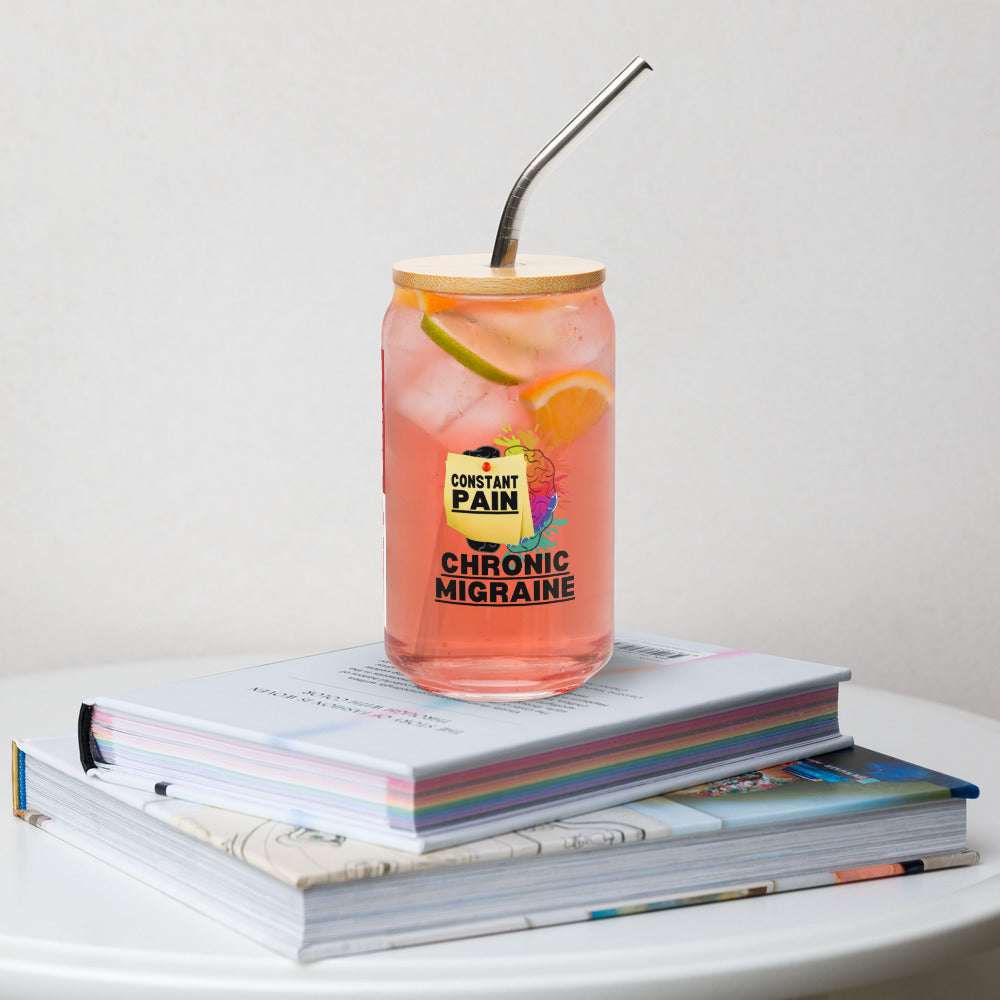 ILLTOCHILL Chronic Migraine Constant Pain migraine support gift Can-Shaped Glass.