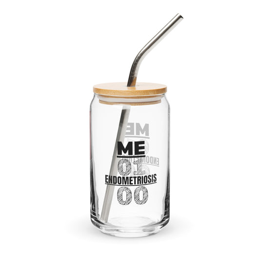 ILLTOCHILL Endometriosis warrior Me vs Endo Endometriosis awareness gift Can-Shaped Glass.
