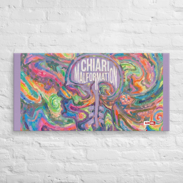 Pain deserves visibility Chiari canvas – ILLTOCHILL identity decor