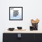 Autistic Acceptance Framed Poster — Wired Different | ILLTOCHILL
