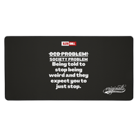 OCD at the Desk: Neurodivergent Pride Desk Mat for Every Intrusive Thinker | ILLTOCHILL
