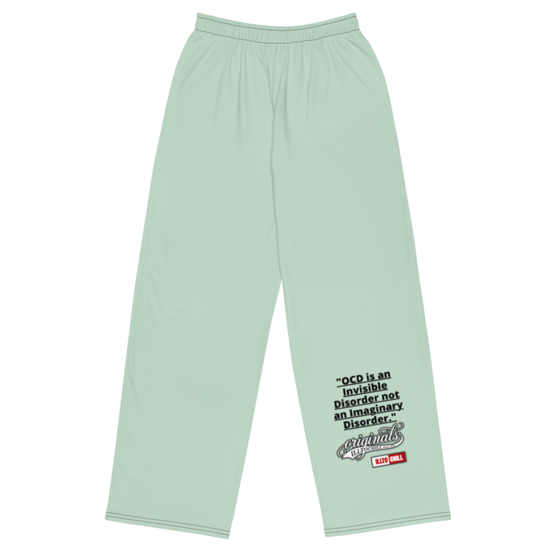 OCD and Dressed for It: All Over Print Unisex Wide Leg Pants for Every Intrusive Thinker | ILLTOCHILL