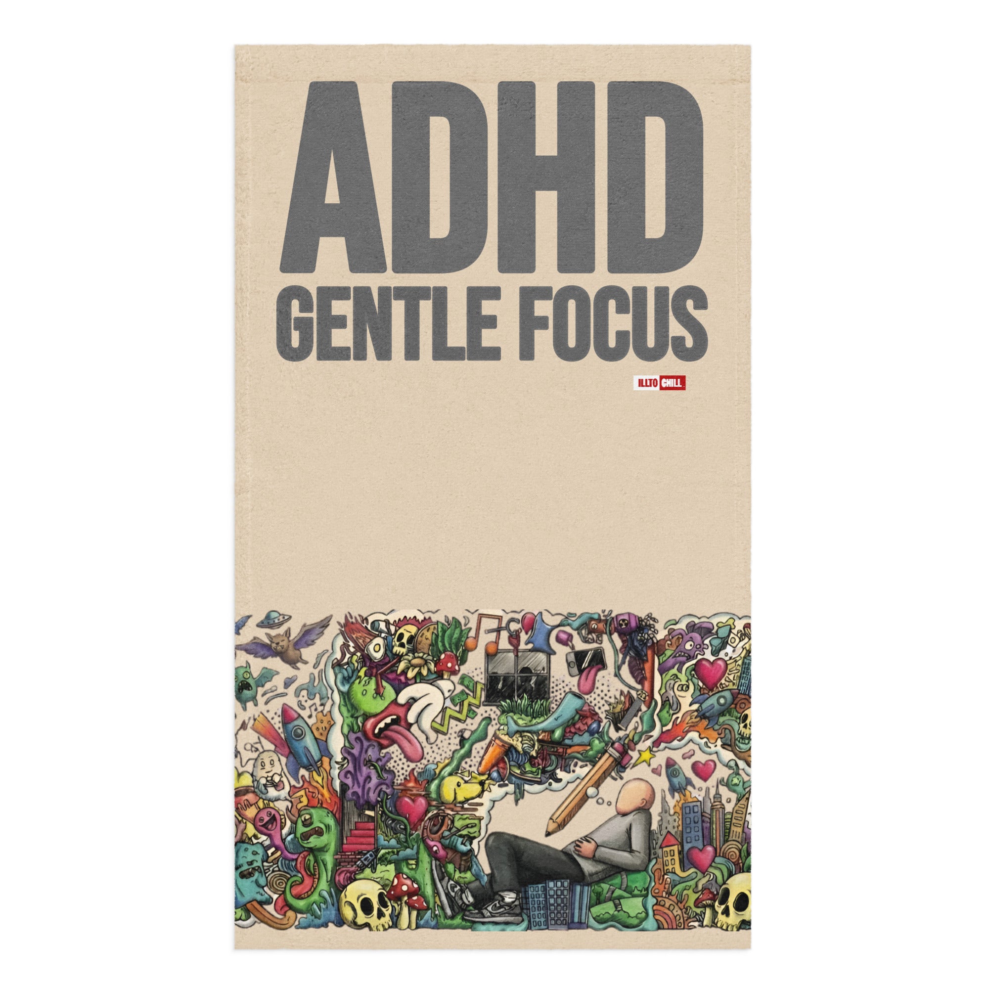 Daily Reset ADHD Awareness Hand Towel – Bold | ILLTOCHILL