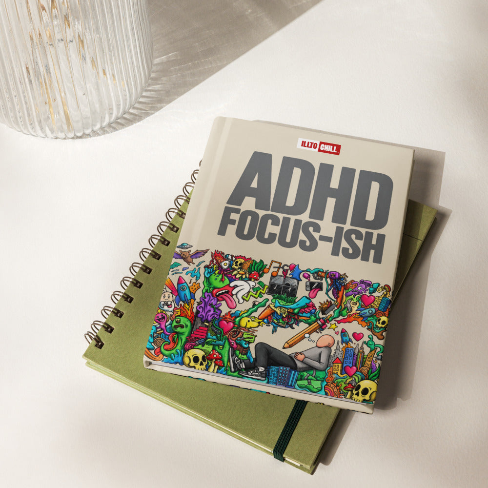 illtochill-adhd-awareness-attention-deficit-hyperactivity-disorder-gift-hardcover-journal-matte