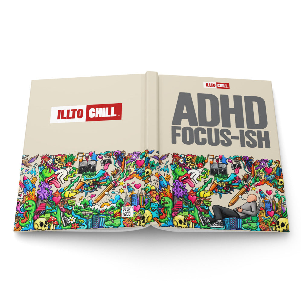 illtochill-adhd-awareness-attention-deficit-hyperactivity-disorder-gift-hardcover-journal-matte