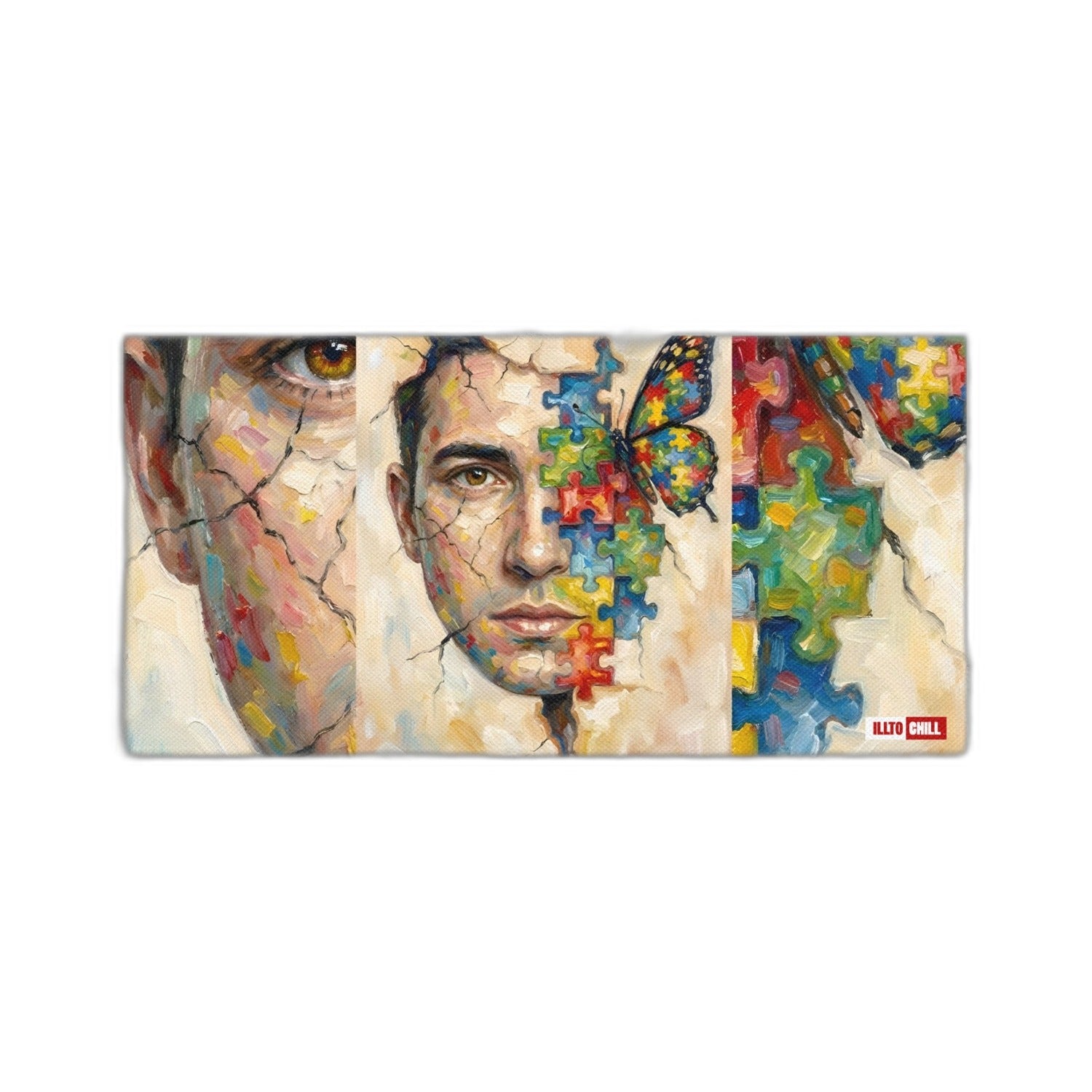 ILLTOCHILL illtochill-autism-awareness-neurodiversity-gift-canvas-for-men main product image — white background