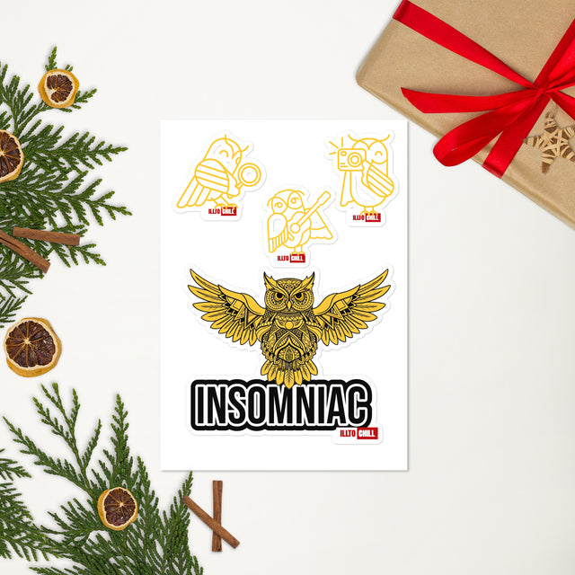 Sleep Is Optional Insomnia Sticker Sheet – ILLTOCHILL vibe