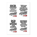 OCD Represented: Sticker Sheet for Every Intrusive Thinker in the Community | ILLTOCHILL