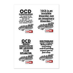 OCD Represented: Sticker Sheet for Every Intrusive Thinker in the Community | ILLTOCHILL