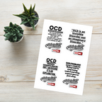 OCD Represented: Sticker Sheet for Every Intrusive Thinker in the Community | ILLTOCHILL