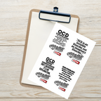 OCD Represented: Sticker Sheet for Every Intrusive Thinker in the Community | ILLTOCHILL