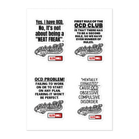 OCD Stuck On It: Sticker Sheet for Every Intrusive Thinker Who Claims Their Space | ILLTOCHILL