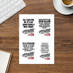 OCD Stuck On It: Sticker Sheet for Every Intrusive Thinker Who Claims Their Space | ILLTOCHILL