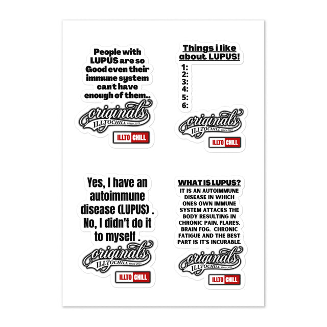 Lupus Advocate Sticker Sheet — Stick It Everywhere, Unapologetically | ILLTOCHILL