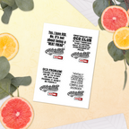OCD Stuck On It: Sticker Sheet for Every Intrusive Thinker Who Claims Their Space | ILLTOCHILL