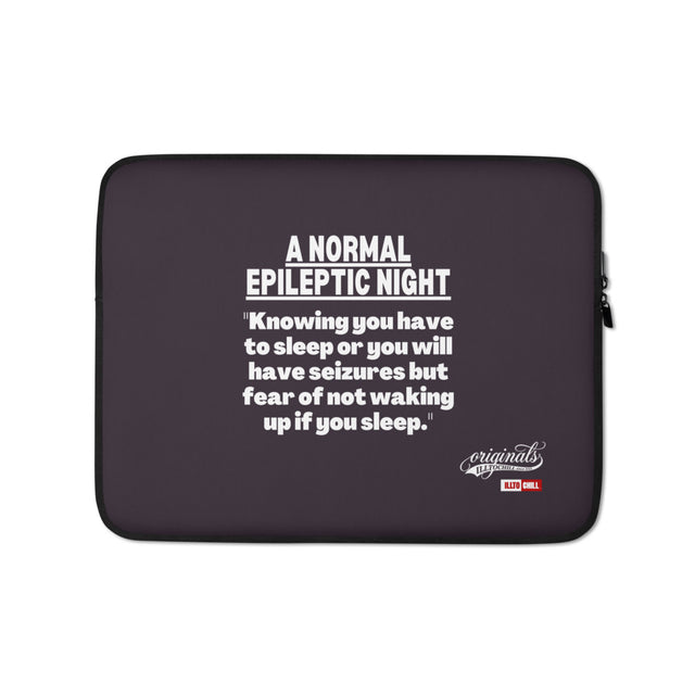Epilepsy Pride Laptop Sleeve Packed With Epileptic Identity and No Explanations | ILLTOCHILL