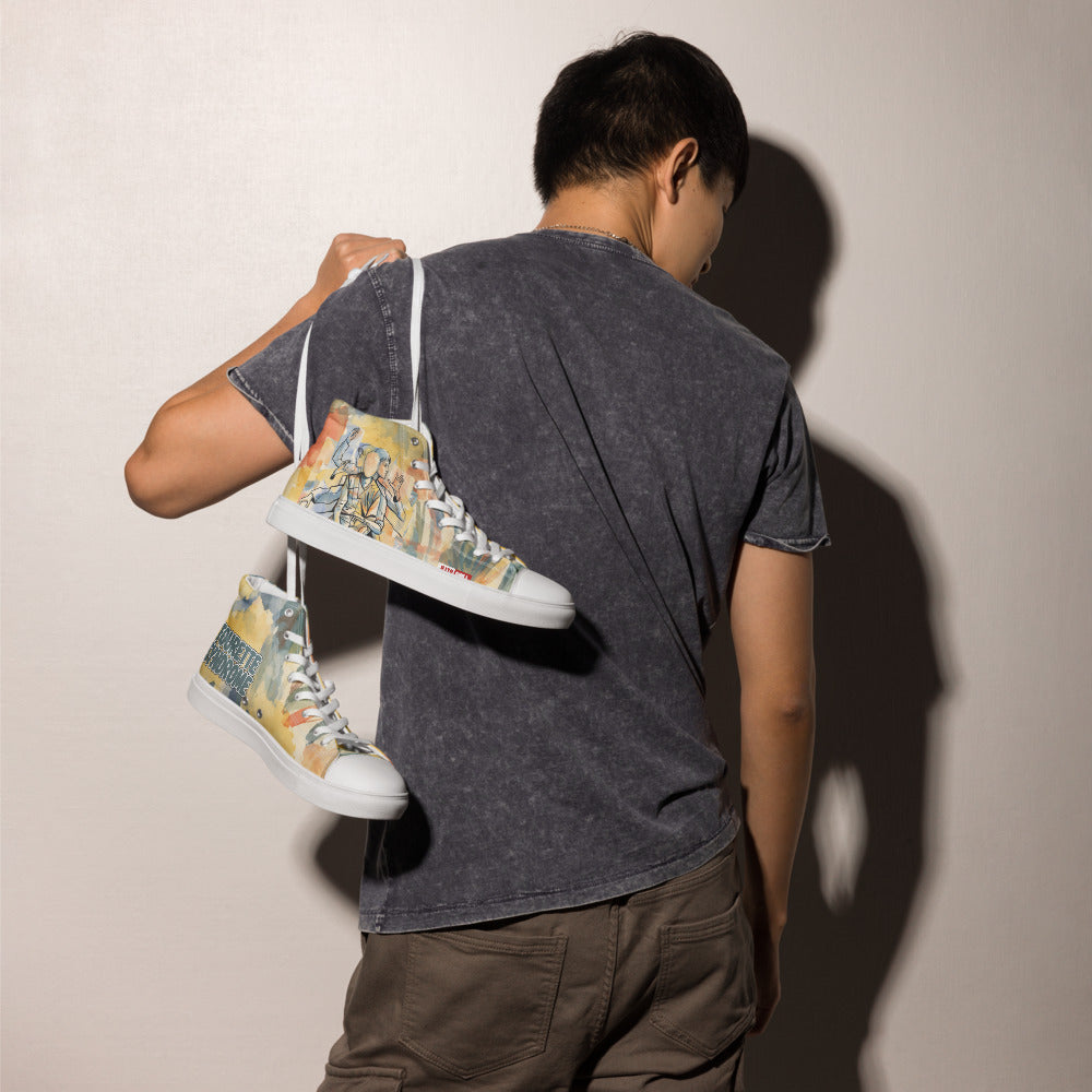 illtochill-tourette-syndrome-awareness-ts-gift-men-s-high-top-canvas-shoes