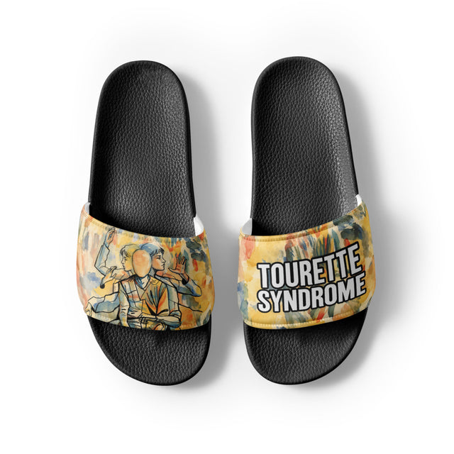 Deal With It Tourette Syndrome Men’s Slides – ILLTOCHILL Bold Comfort