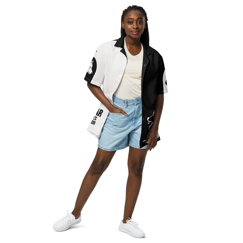 ILLTOCHILL Bipolar disorder Unisex button shirt – Women's Front (White)