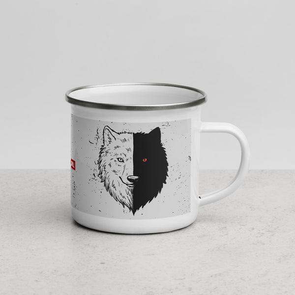 ILLTOCHILL Bipolar disorder gift Enamel Mug – Lifestyle 3 Right